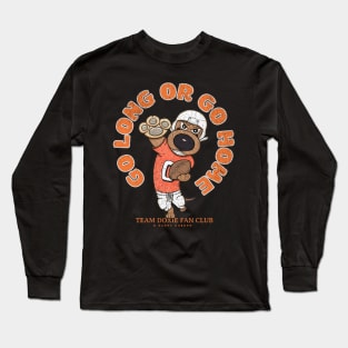 Funny Cute Doxie Dachshund Dog Football Long Sleeve T-Shirt